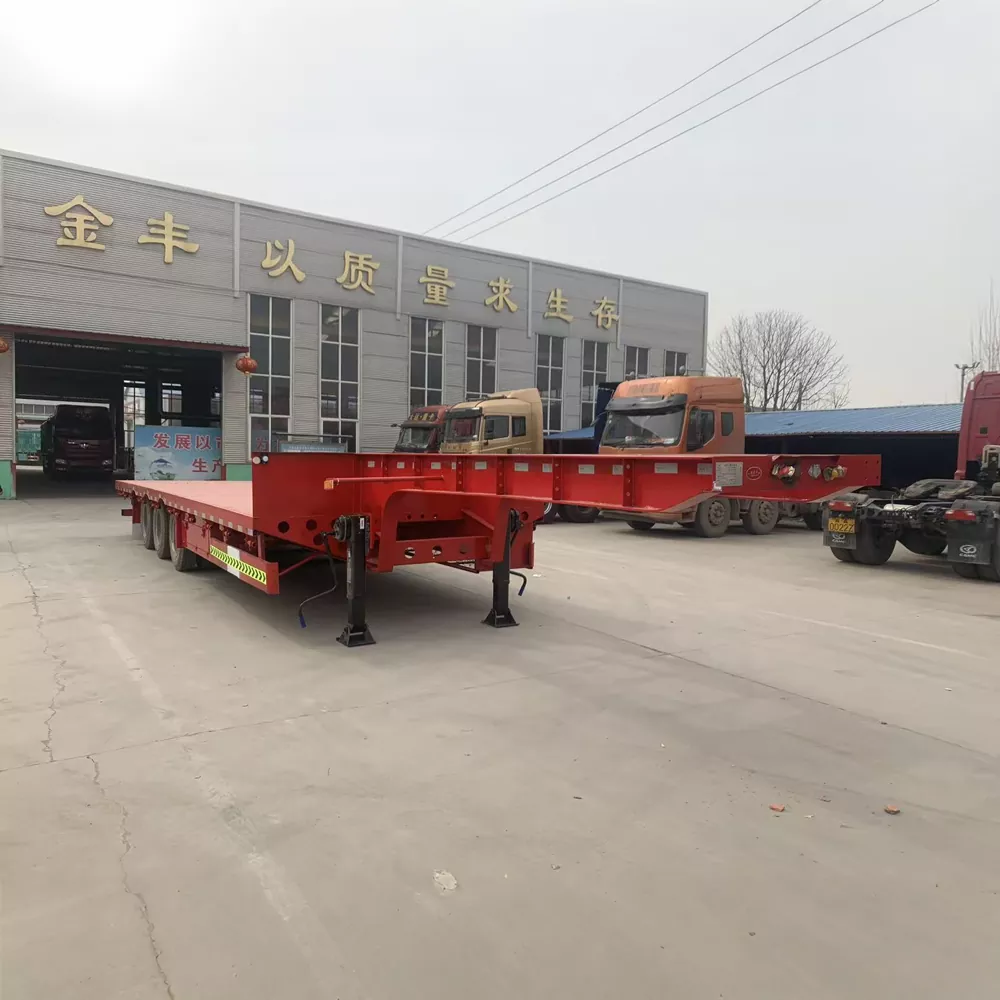 Semi-Trailer Papan Tinggi-Rendah 17,5M