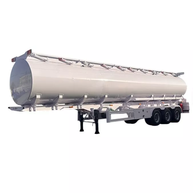 Semi-Trailer Tangki Paduan Aluminium