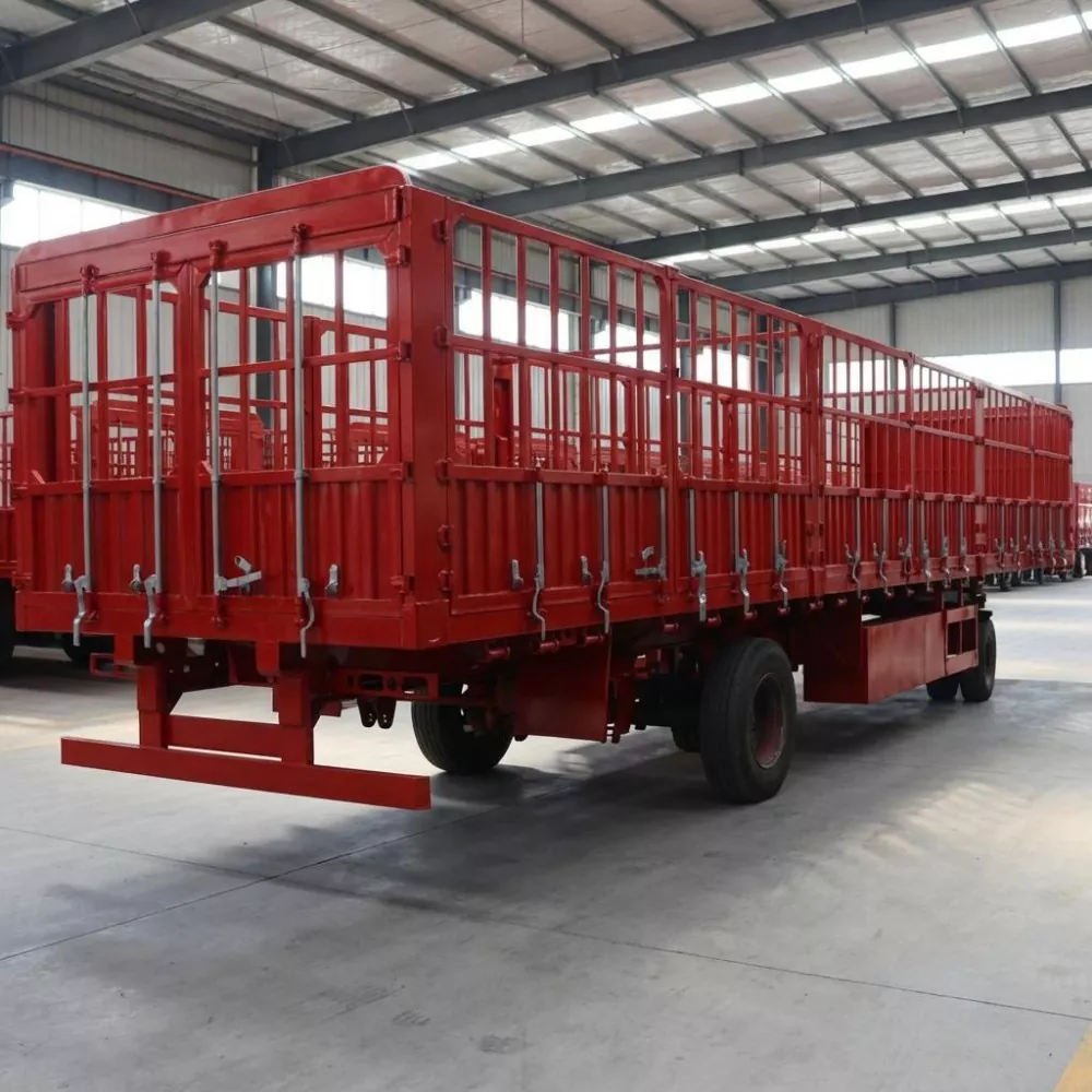 Semi-Trailer Tempat Tidur Tinggi-Rendah Pengangkutan Kontainer