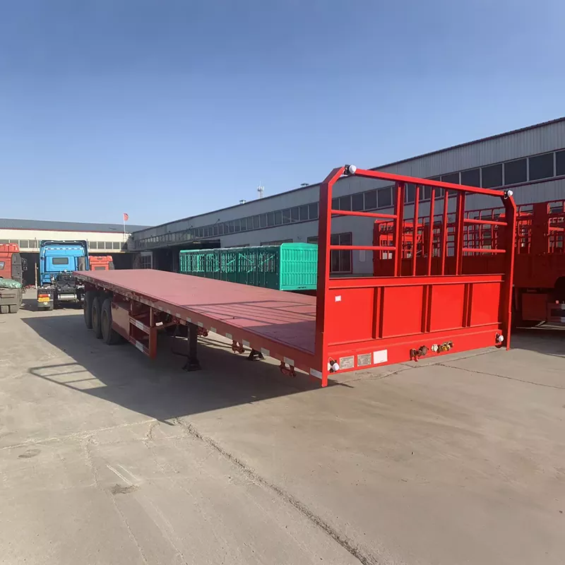 Semi-Trailer Flatbed Kontainer Tujuan Ganda