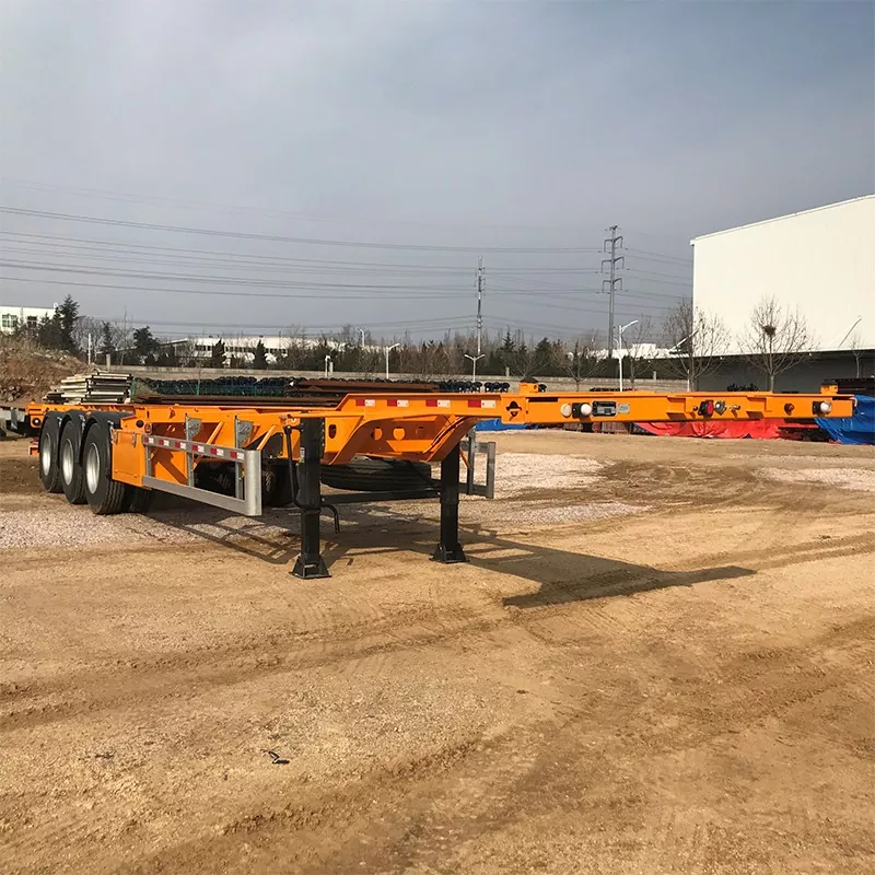 Semi-Trailer Kontainer Kerangka Gooseneck