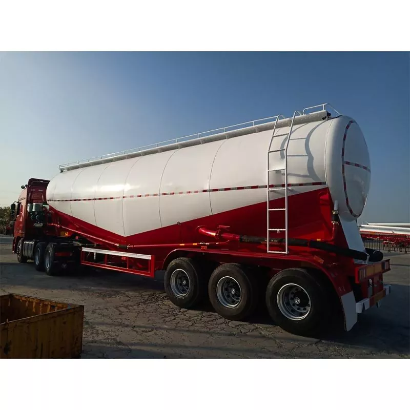 Semi-Trailer Tangki Serbuk Horisontal
