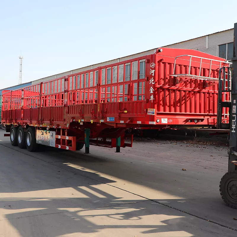 Semi-Trailer Pasak/Pagar Gooseneck Ringan
