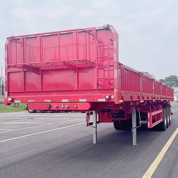 Semi-Trailer Pembuangan Tipping Samping yang Ringan