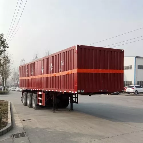 Semi-Trailer Kotak Bahan Kimia Berbahaya Standar