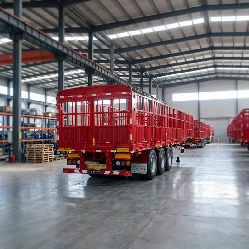 Semi-Trailer Tiang Dek/Pagar