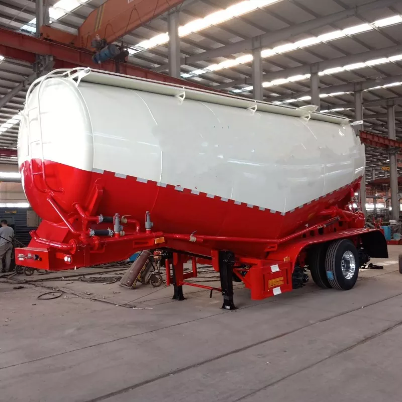 Semi-Trailer Tangki Serbuk Vertikal