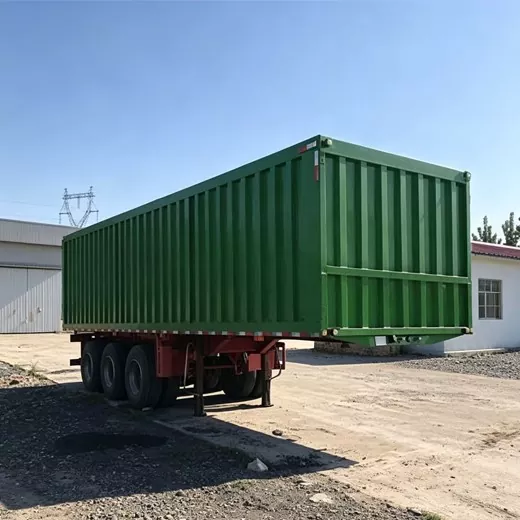 Semi-Trailer Kotak Tertutup yang Diperluas