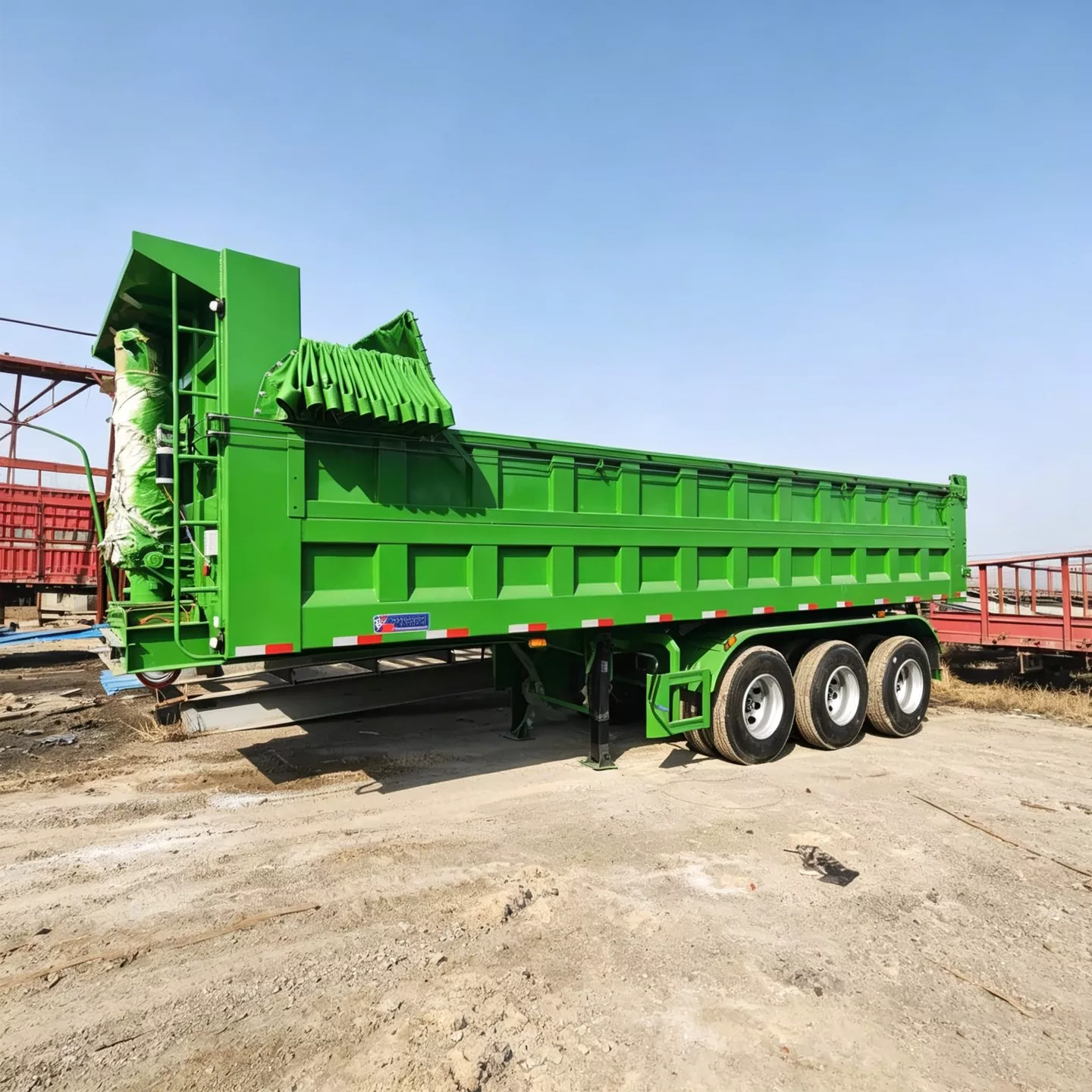 Semi-Trailer Dump Penambangan yang Diperluas dan Diperkuat